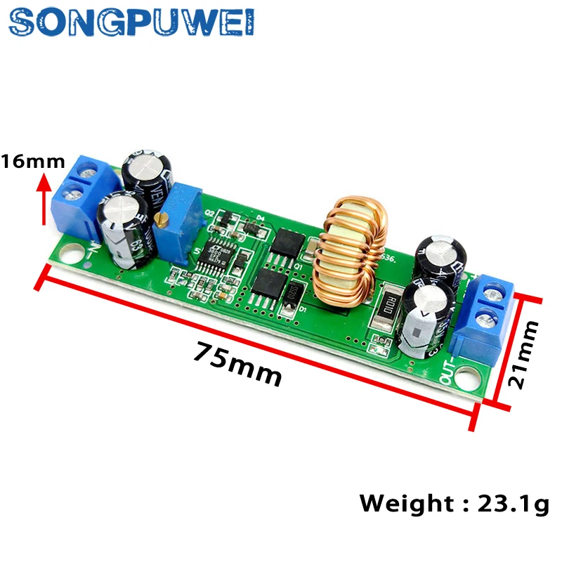 DC-DC 60V 48V 36V 24V 6.5V to 30V 24V 12V 3V Adjustable 10A Car Charger Regulator Step Down Buck Converter Power Supply Module