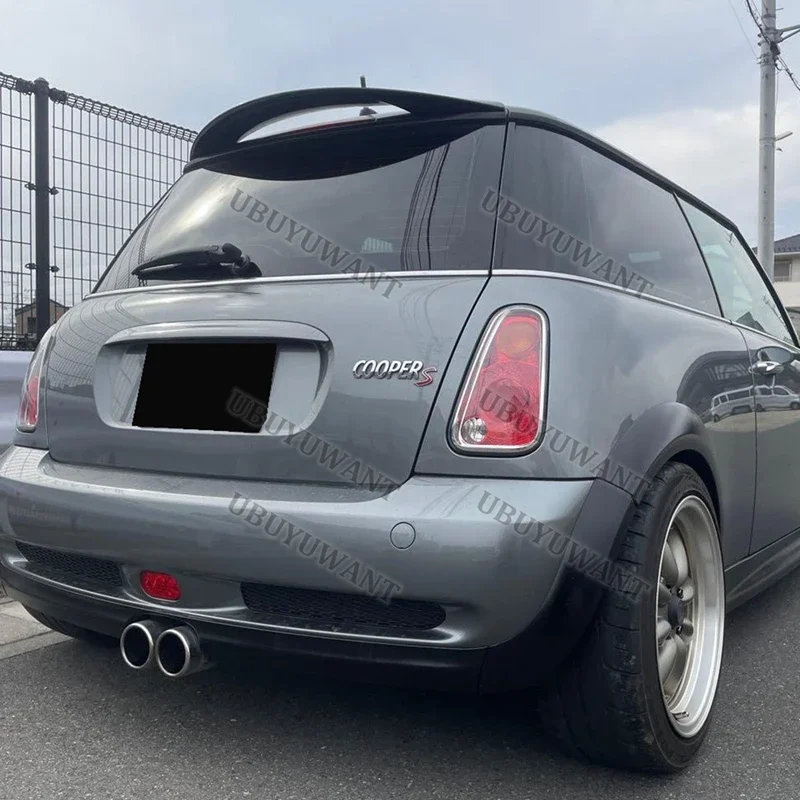 For Mini R50 R51 R53 Cooper S 2001-2006 Carbon Fiber Rear Trunk Lid Car Spoiler Ducktail Lip Wings