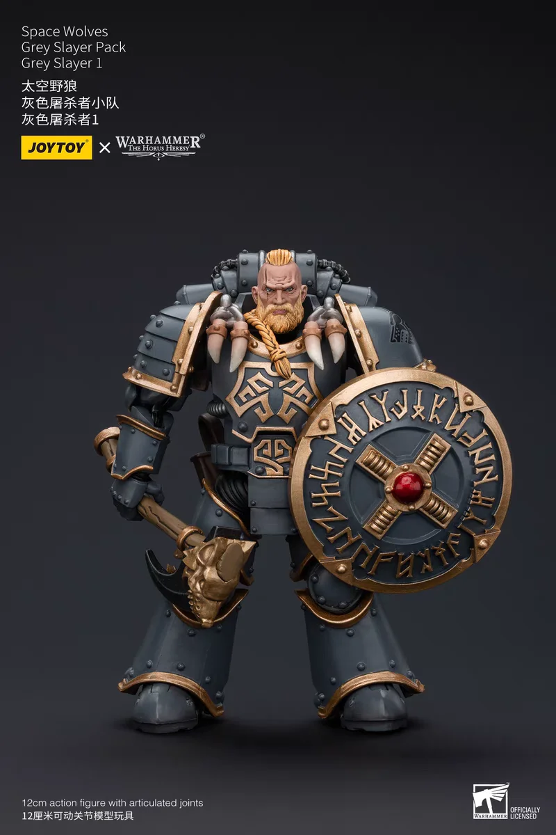 【Disponibile】JOYTOY Warhammer 30K The Horus Heresy 1/18 Action Figure Space Wolves Grey Slayer Pack Anime Modello Giocattoli Regalo