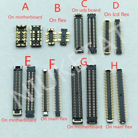3-5pcs Lcd Display Screen FPC Connector Usb Charging Charger Battery Flex Plug For Xiaomi Mi M 11T Pro 11TPro Mi11T 40 50 60 Pin