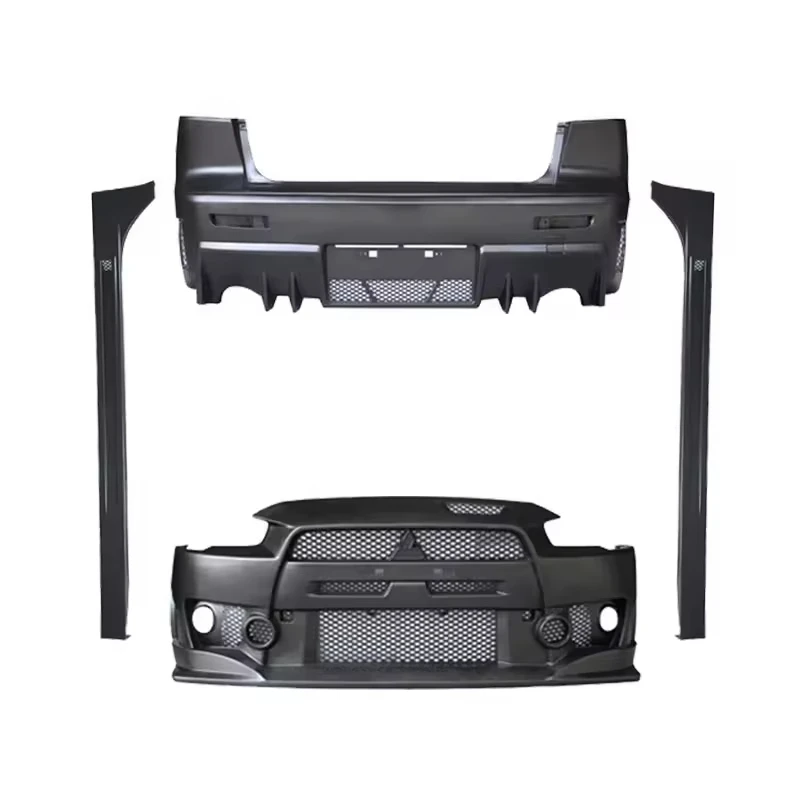 

For Mitsubishis Lancer 2009-2015 Upgrade FQ Style Front Bumper Rear Bumper Side Skirt Customized Auto Exterior Accessories