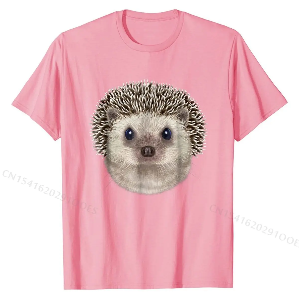 Cute Hedgehog Face, T-Shirt Graphic Men T Shirts Leisure Tops Tees Cotton Cool