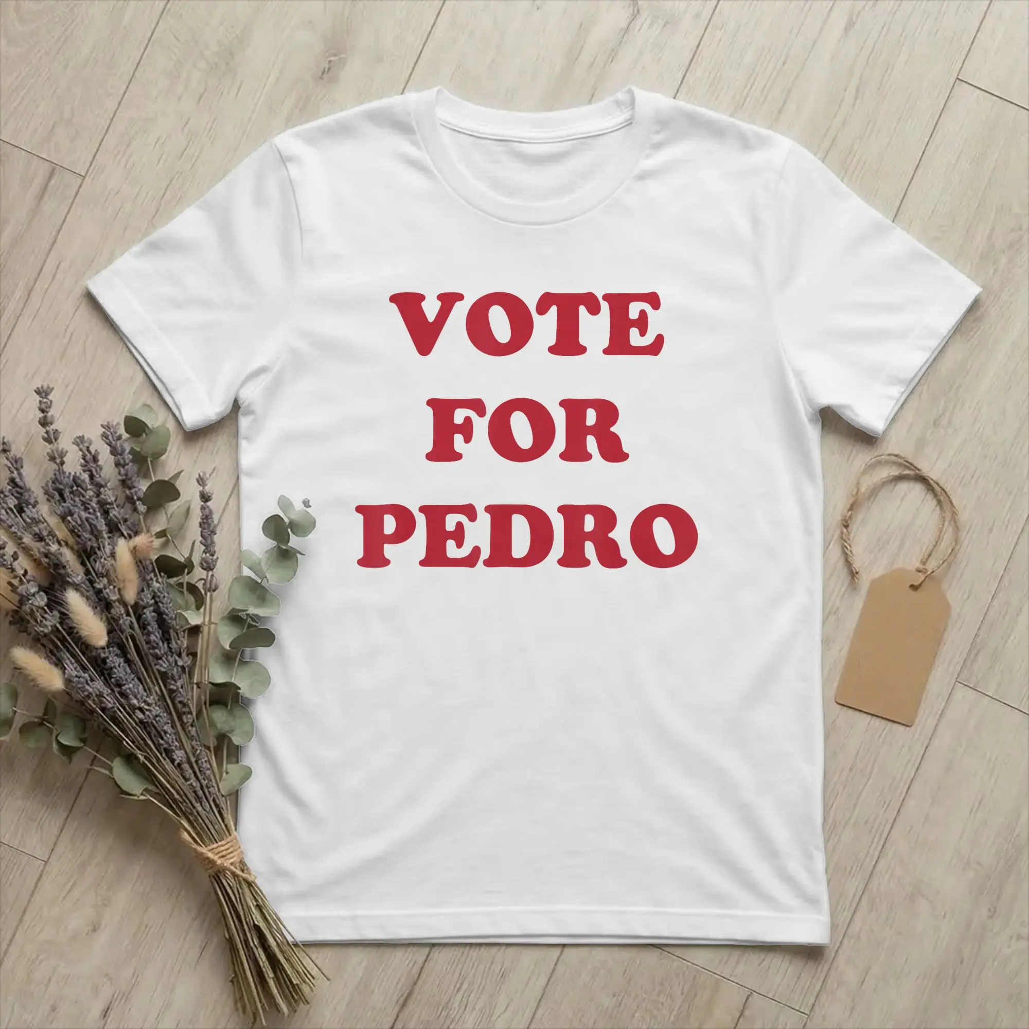 Men T-Shirt Napoleons Vote for Pedro Campaign Novelty Cotton Tees Short Sleeve Dynamites T Shirt Crew Neck merchandise 4XL 5XL