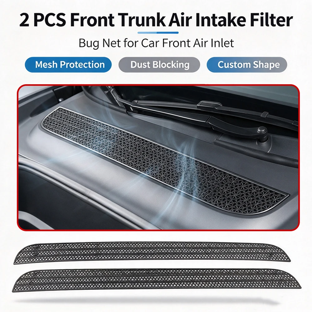 Air Intake Vent Cover For Tesla Model Y Juniper Model YL 1PC Air Inlet Grille Guard Anti-Dust Anti-Insect Screen Car Accessories