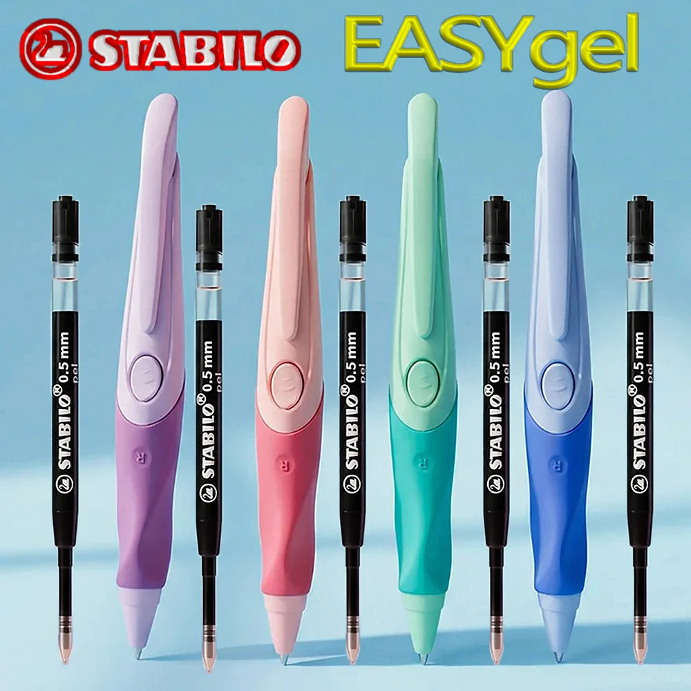 

New Stabilo Gel Pen EASYgel 0.5mm Correct Posture European Standard G2 Universal Pen Refill Stationery Kawaii School Supplies