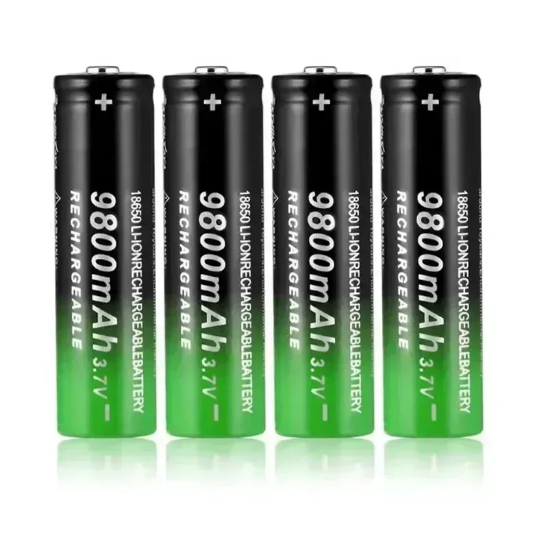 2/4/8/16/24PCS New Fast Charging 18650 Battery High Quality 9800Mah 3.7V 18650B Li-Ion Flashlight Batteries