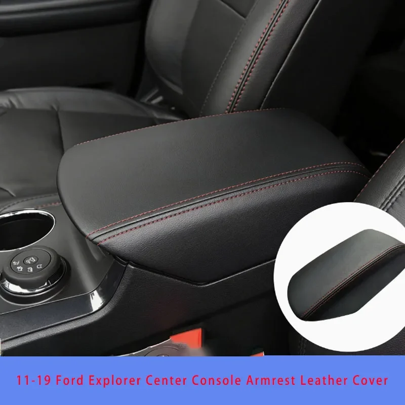 

For Ford Explorer 2011-2019 Car Armrest Cover Center Console Pad Protector Accessories