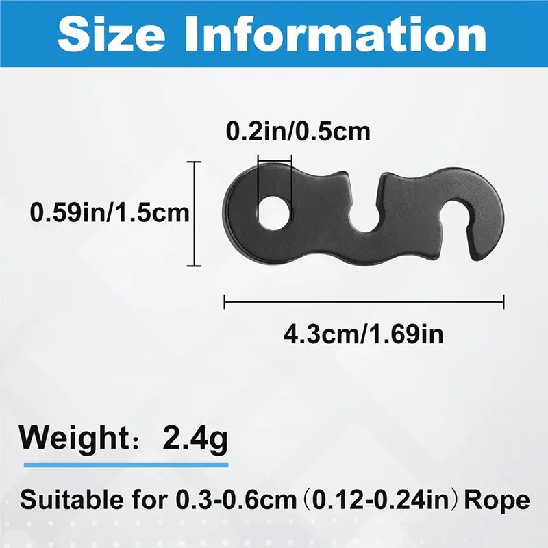 أدوات ضبط الموتر 40 حزمة من سبائك الألومنيوم حبل خيمة باراكورد غي لاين حبل كام الحبل المشدود