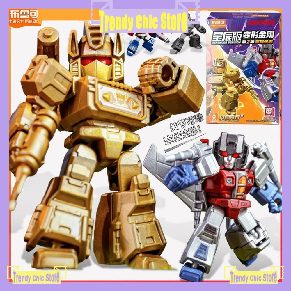 En Stock Blokees Transformers figura versión estrellada Wave 2 Optimus Prime Megatron Starscream Bumblebee modelo de juguete para regalos de chico