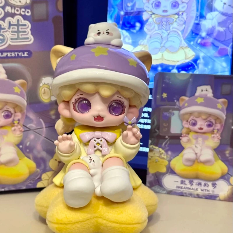 ของแท้ Mioco ชุด Meow Meow Life แบบปรับแต่งได้ กล่องสุ่มน่ารัก ของตกแต่งโต๊ะทำงาน ฟิกเกอร์ Tide Play ของขวัญวันเกิด กล่องปริศนา