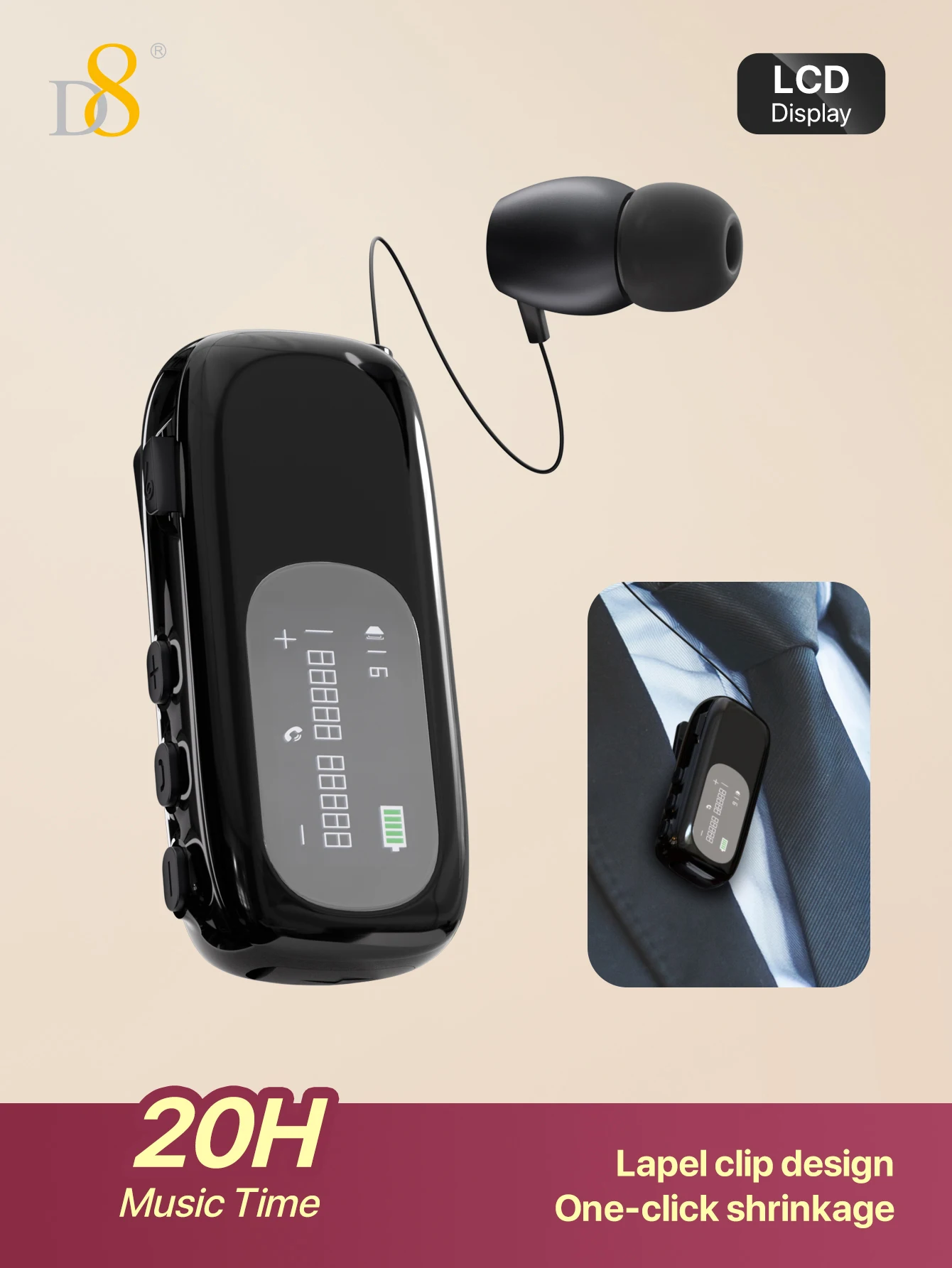 D8 Wireless Earbuds…