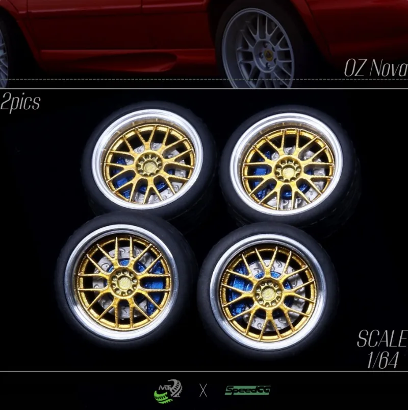 ล้อรถ SpeedCG ขนาด 1/64 ดัดแปลงดุมล้อ 95/66 10/11 มม. ล้อเรซิ่น ยางยาง เหมาะสำหรับรถโมเดลสเกล 1:64 ของเล่นเด็ก