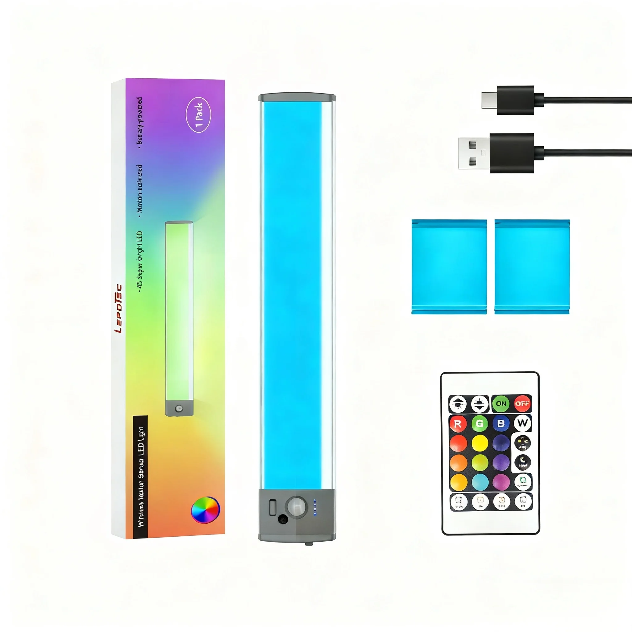 Luces de colores recargables inteligentes, luces nocturnas con control remoto, luces de gabinete, luces con sensor, luces de ambiente para el hogar, adecuadas para salas de estar, entradas, dormitorios, etc.