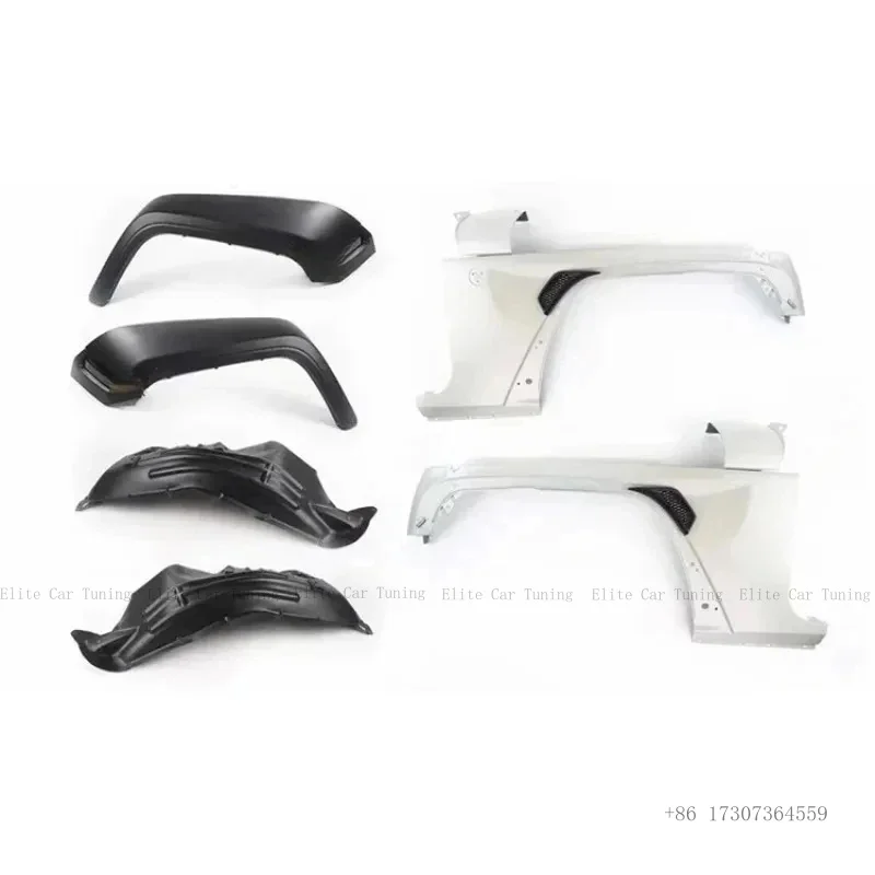 

Factory Hot Selling Wrangler Jk Accessories 4X4 Fender Flares Black Wheel Arch Fender Flares 10 Sets Yz with Led Light for