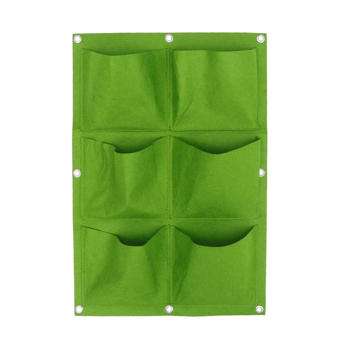 Настенная вертикальная фетровая сумка для выращивания растений для внутреннего и наружного сада, многокарманный контейнер для растений, детская сумка, зеленая