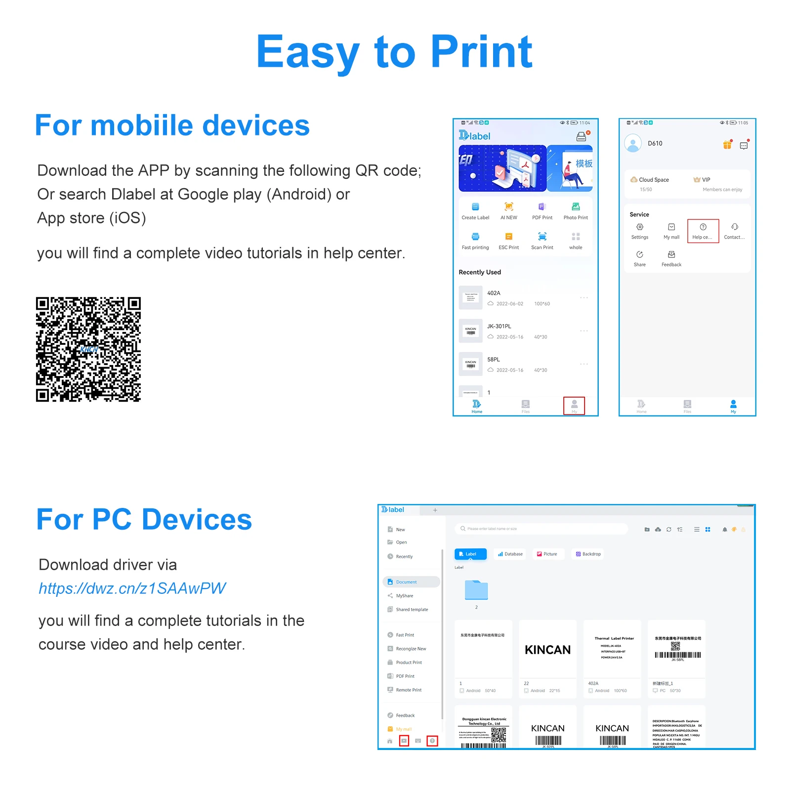 58 مللي متر الحرارية تسمية صانع اللاسلكية BT طابعة تسمية صغيرة طابعة الباركود بطارية قابلة للشحن متوافق مع أندرويد iOS ويندوز