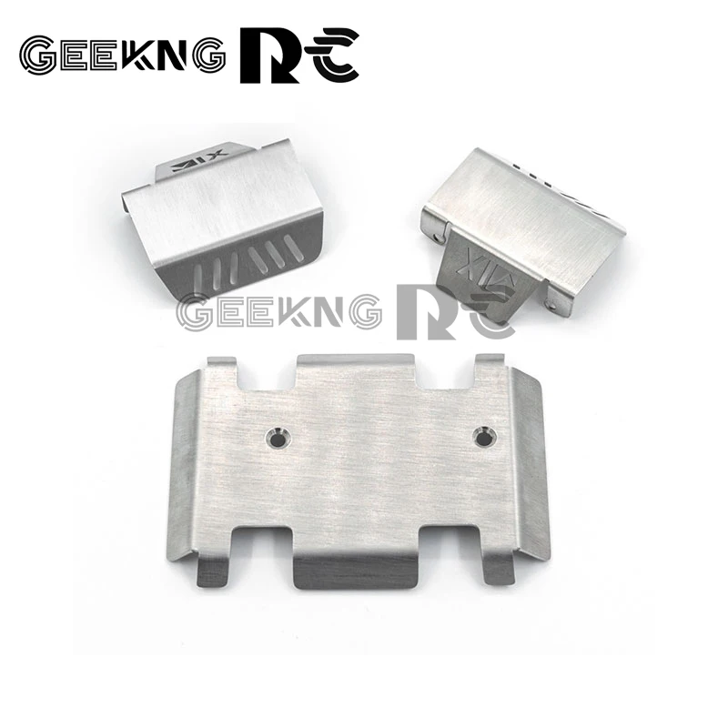 

1Set Metal Skid Protection Plate Chassis Armor Fit 1/10 RC Crawler Off-road Car RGT Terry's New EX86190 Upgrade Parts