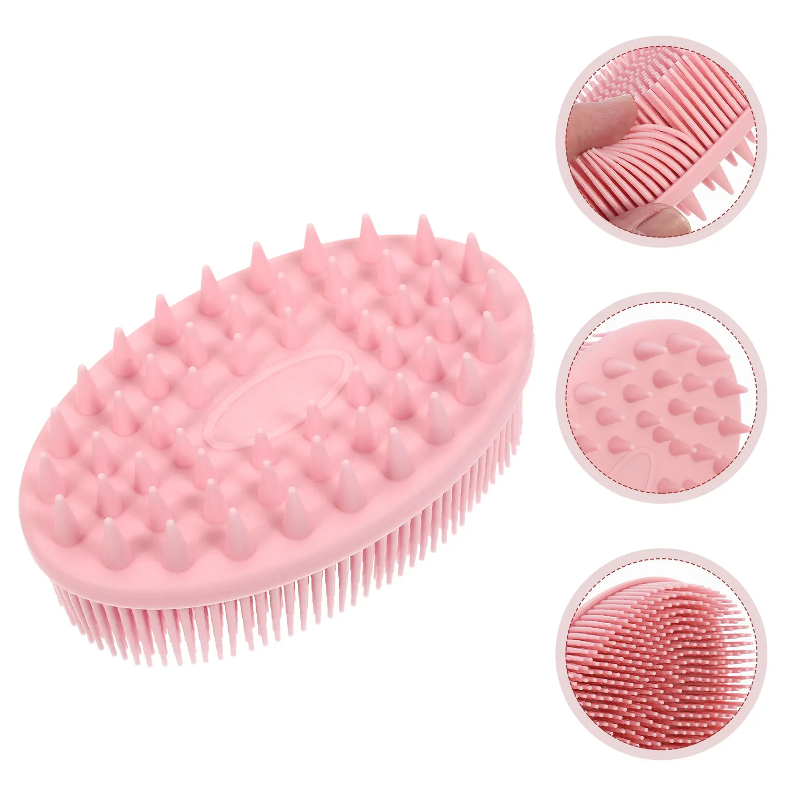 Silicone Bath Brush for Kids & Adults – Double-Sided Soft Body Cleaner, Shampoo Brush