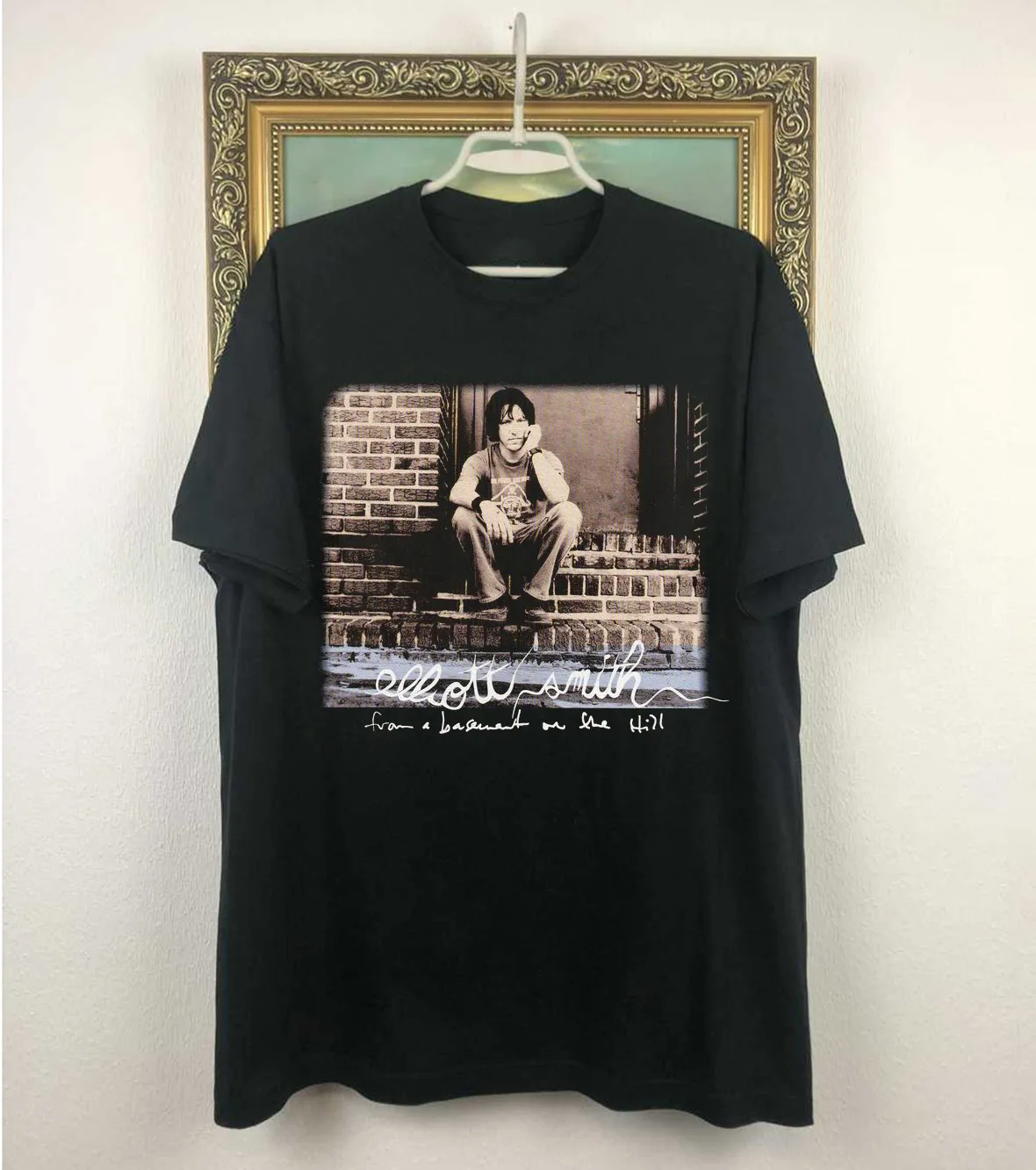 Elliott Smith From a Basement on the Hill Cotton Men Women Shirts All Size BO358