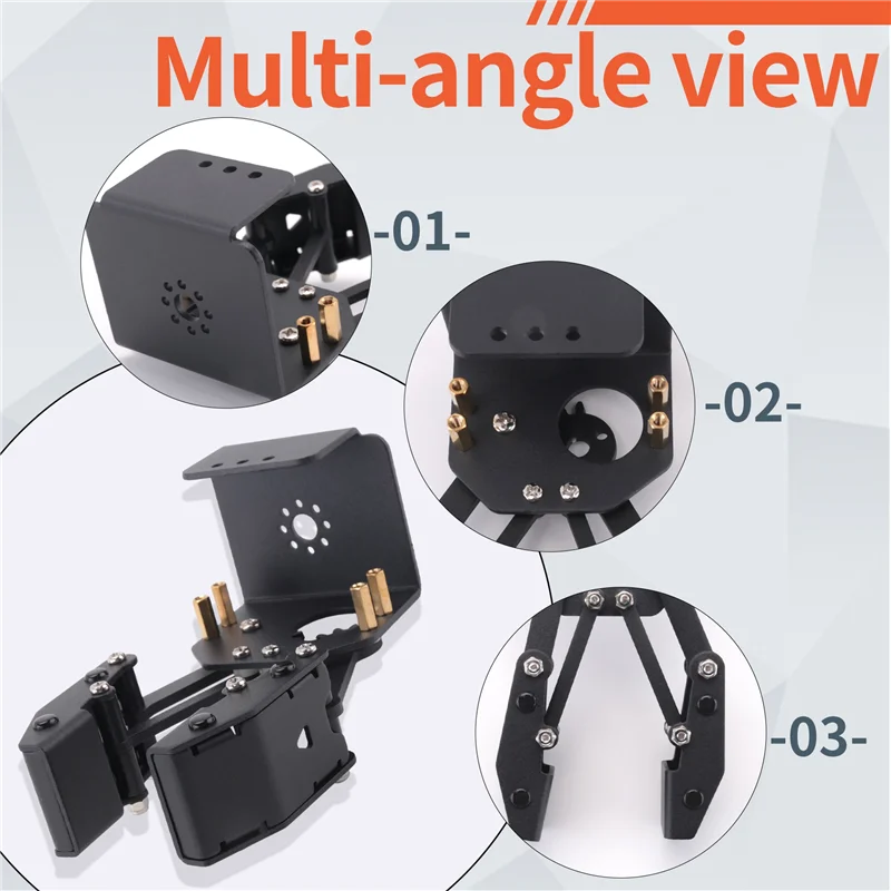 Open Robot Large Claw Gripper Robot Manipulator For Robot Arm DIY Kit Programmable Robot Claw-A77G