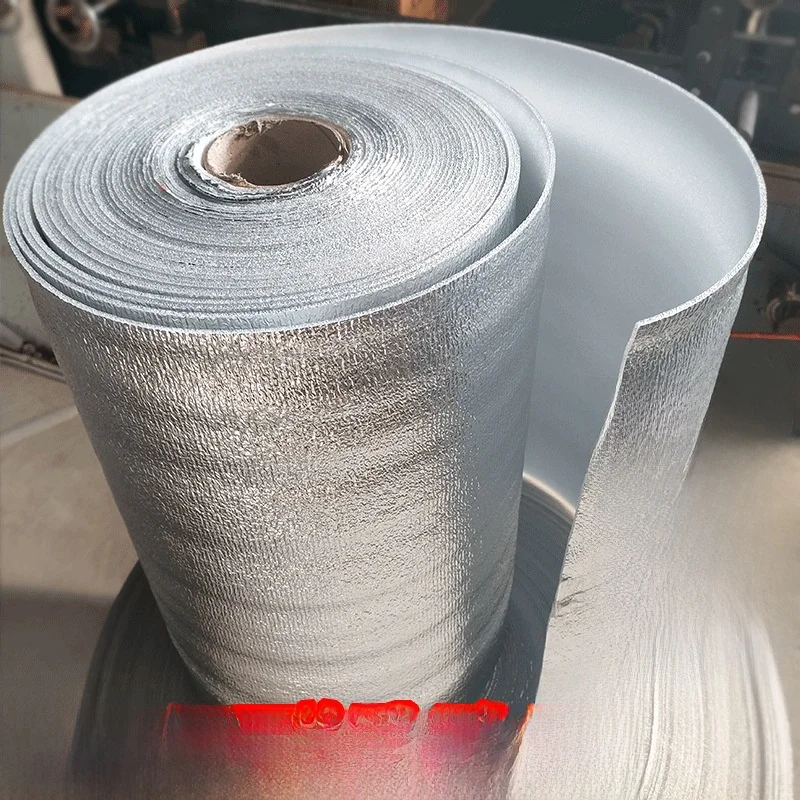 厚みのある自己粘着断熱フィルムアルミ箔全ロール包装保温袋素材シーフードや果物用の断熱凍結防止フィルム