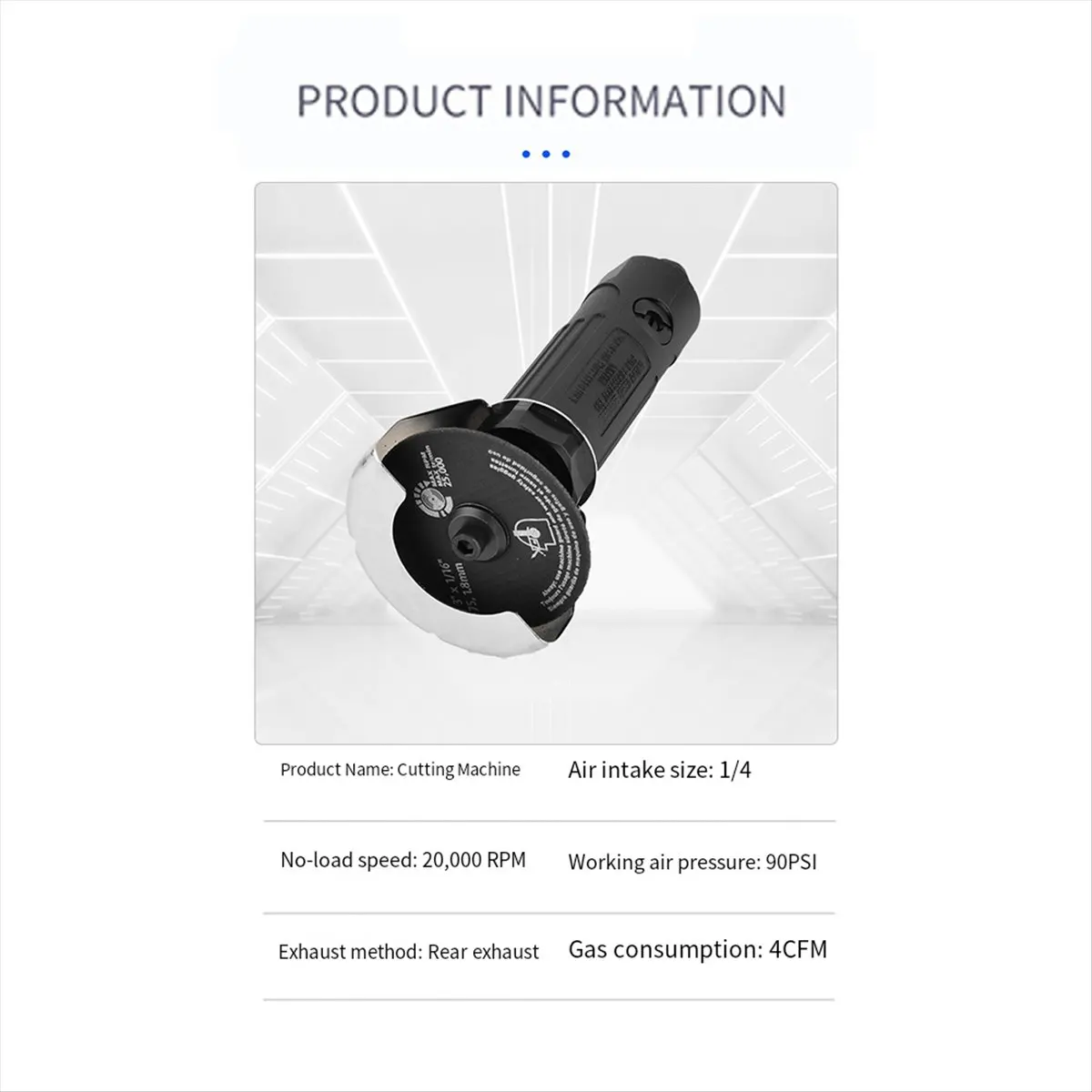 (AIMA) 3Inch Pneumatic Angle Grinder Air Cutter Metal Cutting Discs Rotating Tools for Metal Fiberglass Sheet Wood DIY Project