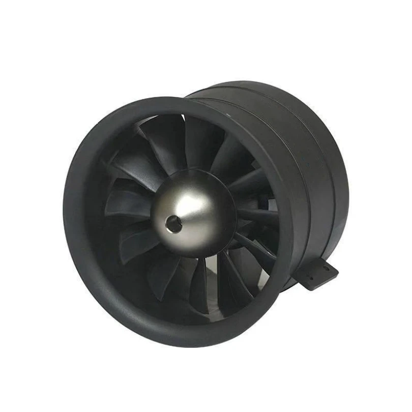 FMSRC 80mm EDF Ducted Fan Jet 12 blade With 3665 KV2000 Motor (Optional) Engine Power System 6S RC Airplane Model Plane Parts