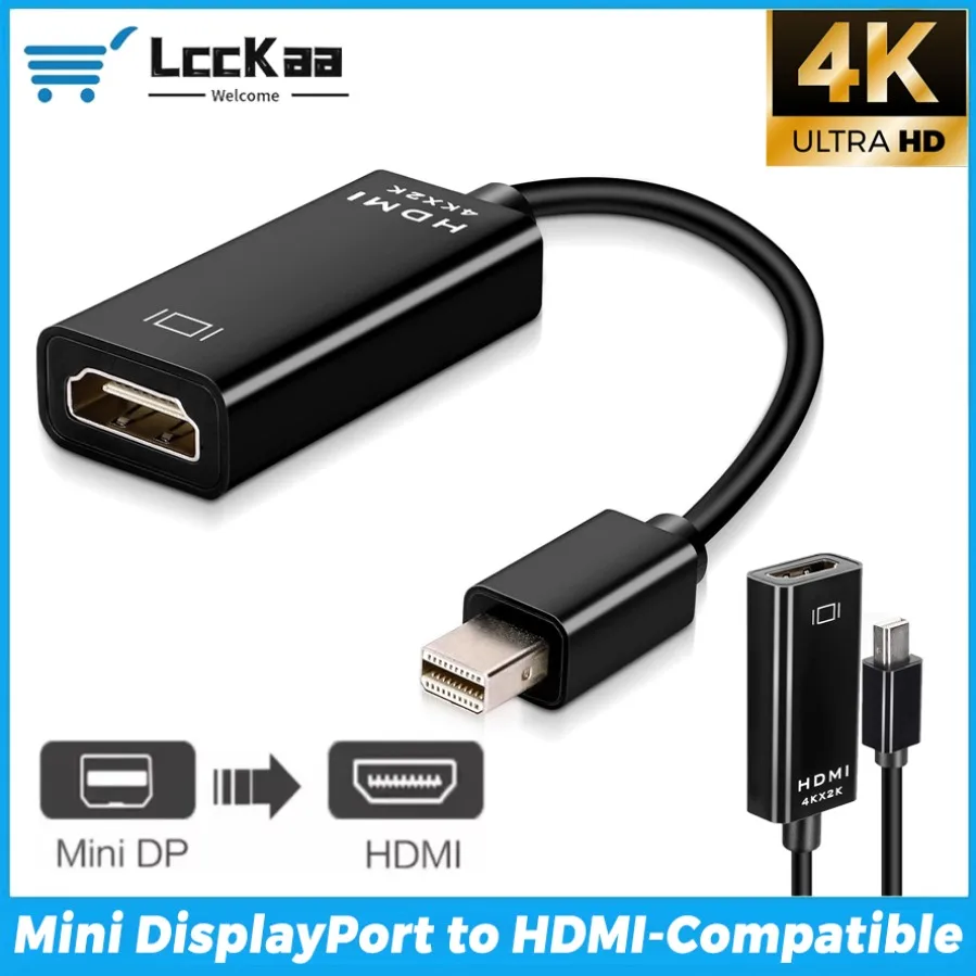 

4K Mini DP Thunderbolt To HDMI-Compatible Cable Mini Displayport To HDTV for PC MacBook Surface Laptop TV Monitor Projector
