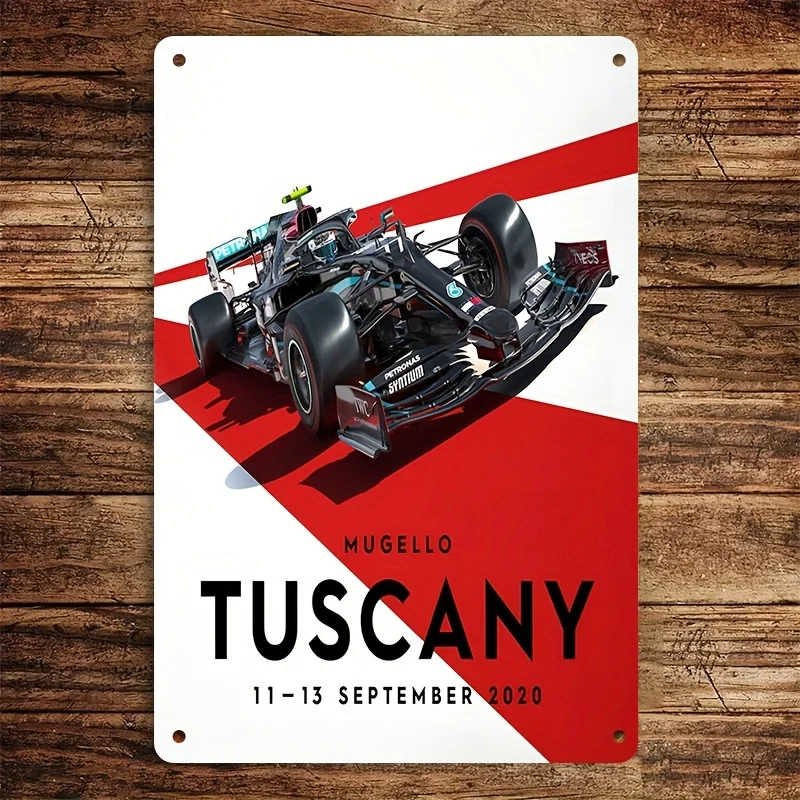 A Vintage Monaco Metal Tin Sign, Measuring es, Featuring Retro Oil Painting Style Wall Art, Perfect for Movie-Themed Home Decor,