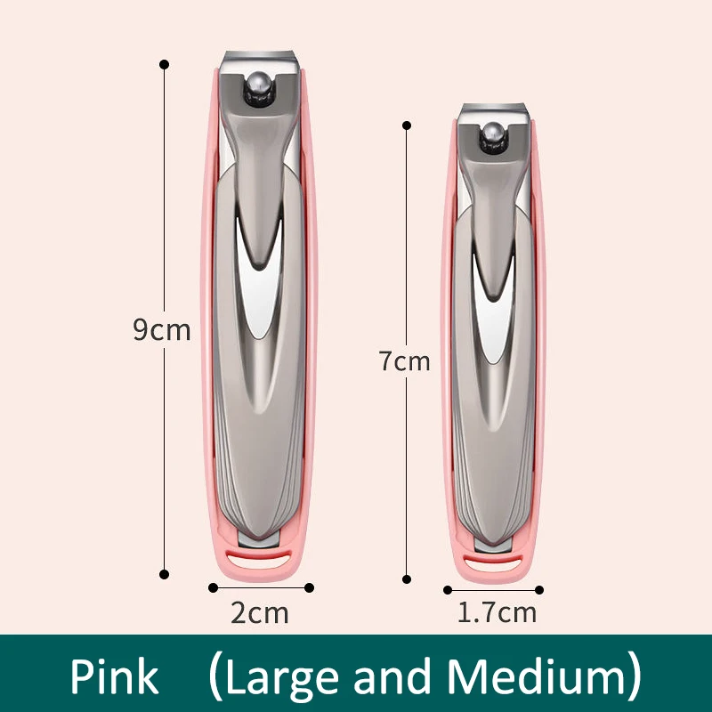 Kleurrijke nagelknipper Anti-splash nagelknipper Afneembaar ontwerp Vingernagelknipper Roestvrij staal manicure nagelgereedschap