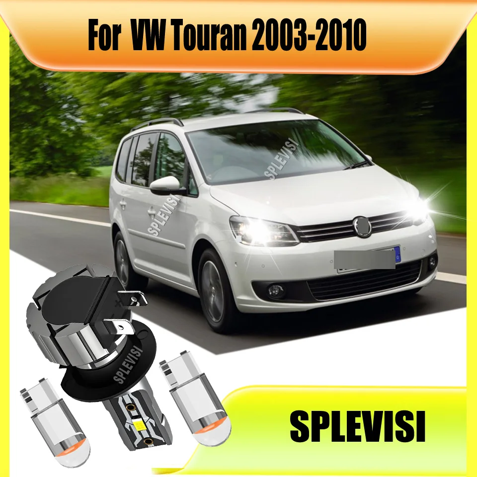 

High Power CSP chips Headlight Car LED Lights Bulbs 75W/bulb Plug and Play For VW Touran 2003 2004 2005 2006 2007 2008 2009 2010