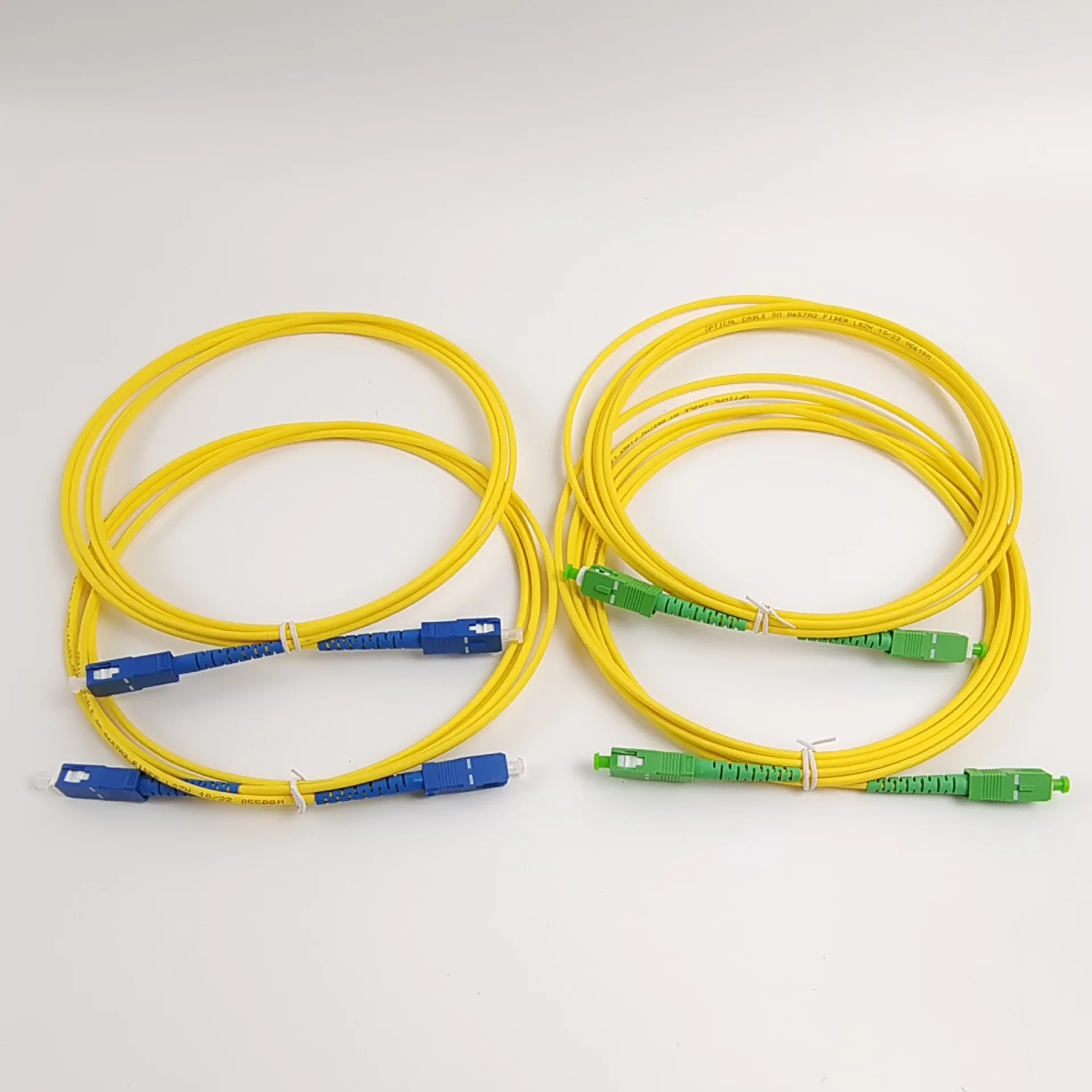 20/50PCS Cheap SC APC G652D Optical Fiber Patch Cord SM Optical Cable 3mm High Quality Fiber Optic Patch Cord