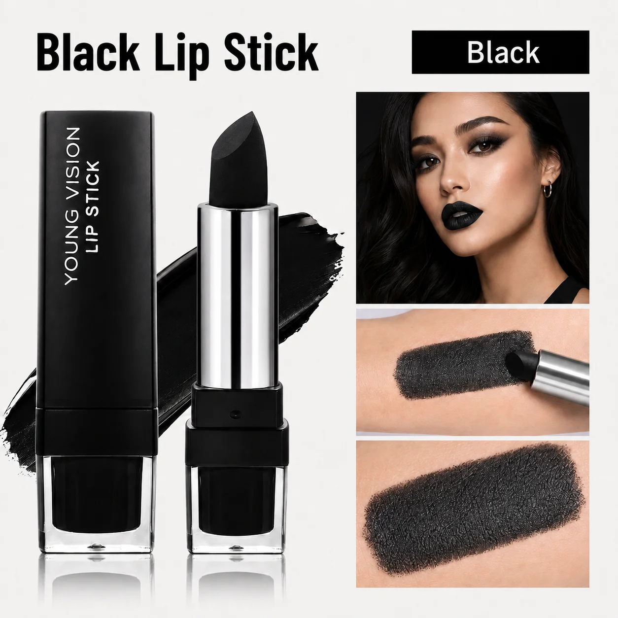 YOUNG VISION 12-Color Velvet Lipstick Long-Lasting Nude Waterproof Matte Non-Transfer Lipstick Women's Cosmetics Makeup