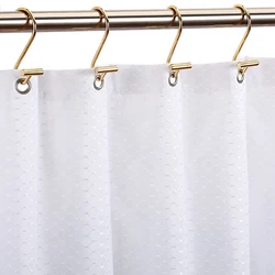 Shower Curtain Hooks Rings,Brass Decorative Shower Curtain Rings For Bathroom Shower Rod,Shower Hooks Hangers T Shaped