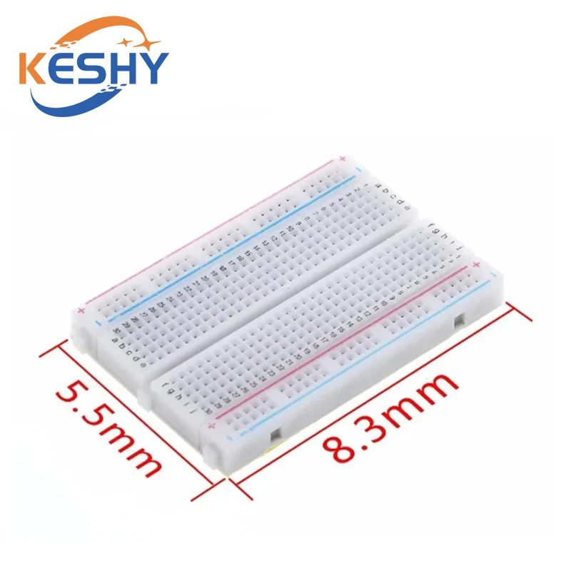 400 Tie Punten Soldeerloze PCB Broodplank Mini Universele Test Protoboard DIY Broodplank Bus Test Printplaat Voor arduino