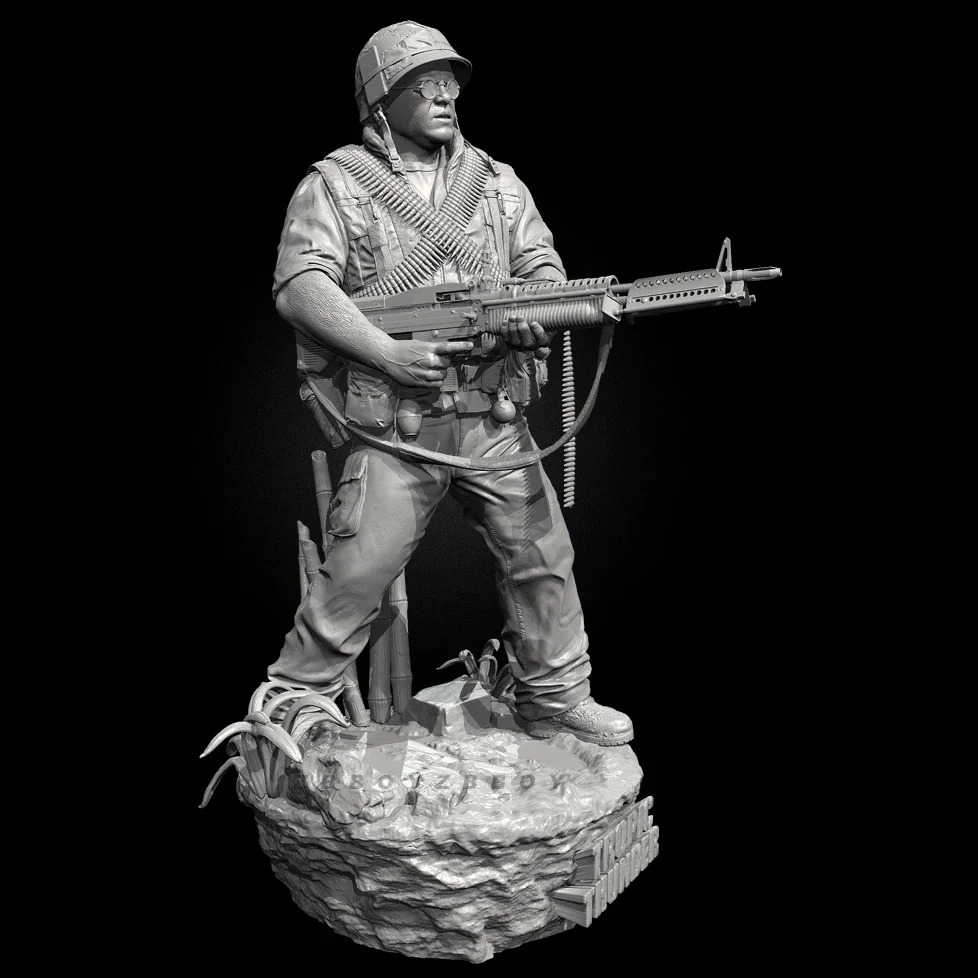 The height of man 50mm 75mm 90mm Resin Soldier model kits figure colorless and self-assembled （3D Printing ）TD-7451/3D