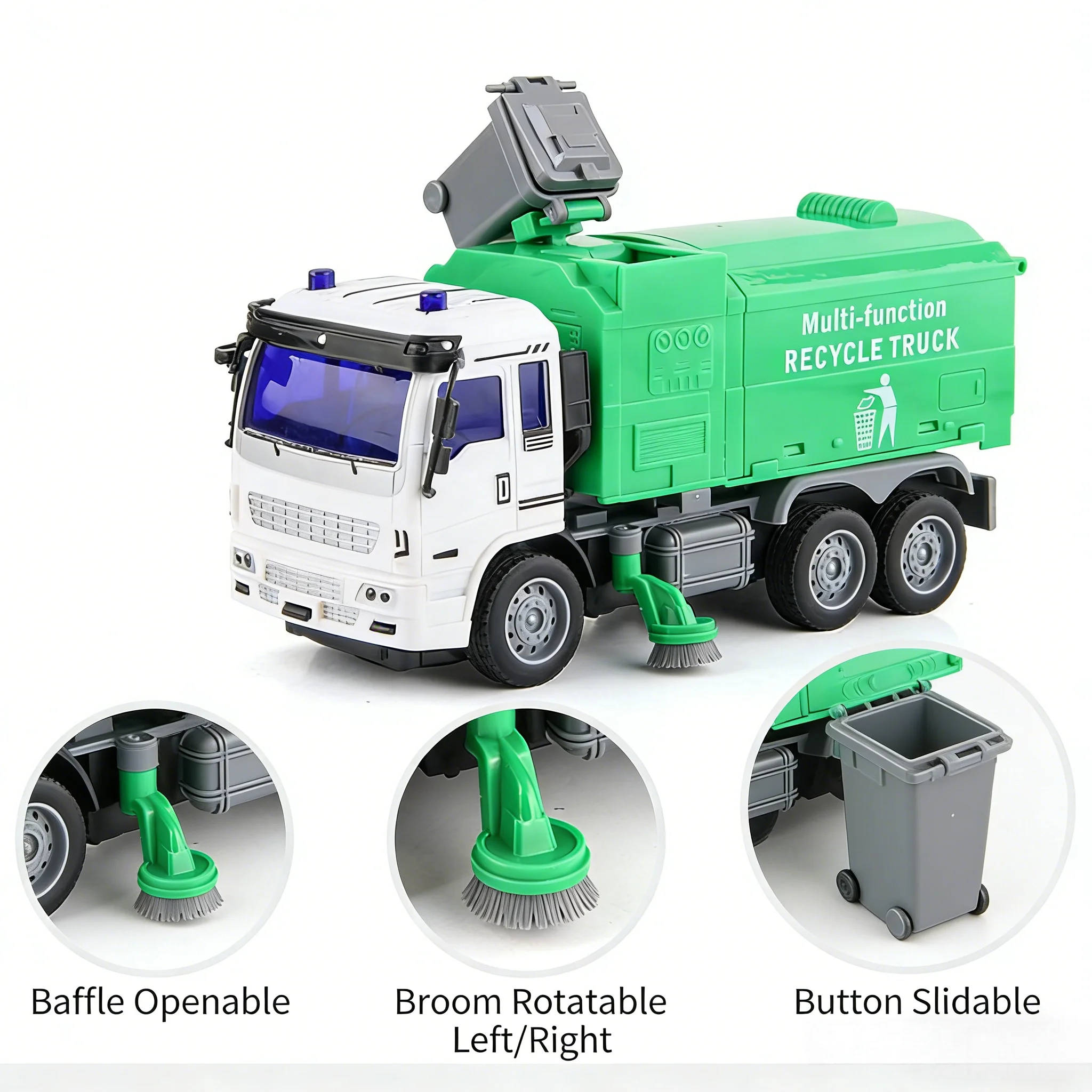 RC children remote control excavator toy engineering transport dump truck fire ladder rescue sanitation truck sprinkler