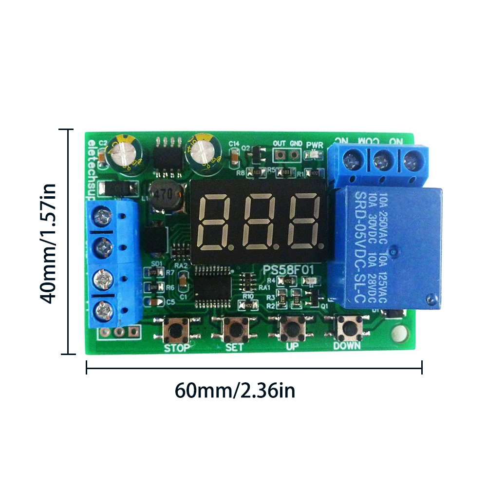 DC0-60V Battery Charger Discharger Control Relay Switch Auto Cut Off Undervoltage Overvoltage Protection Board For UPS Lead-Acid