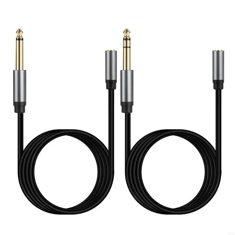 

Heavy Duty 6.35mm to 3.5mm Extension Cable 1/4 to 3.5mm Adapter 1/4" male to 1/8" Female Stereo Adapter for Headphones