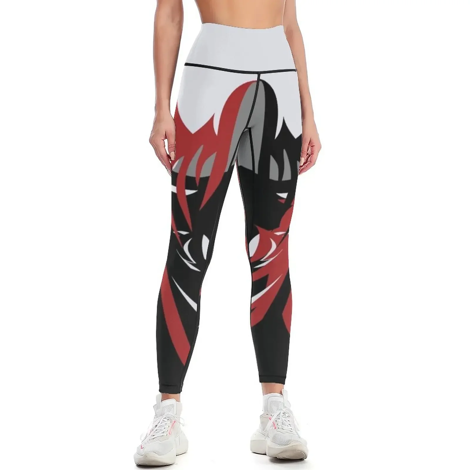 

Black & Red Quintessence Leggings legging gym Women's trousers workout clothes for jogging pants Womens Leggings