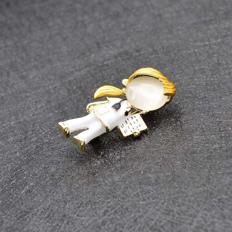 Fashion Opal Enamel Doctor Boys Girls Brooches Medical Brooch Pin Nurse Jewelry
