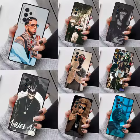 Rapper Anuel AA Phone Case For Samsung Galaxy S23 S21 S20 FE S24 S22 Ultra Note20 S10 S9 S8 Plus A40 A52 A12 A13 A53