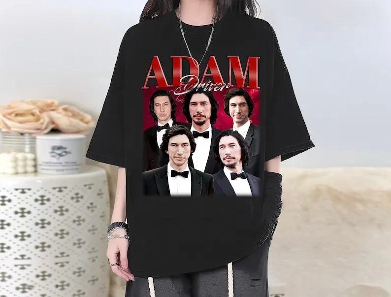 

Adam Driver T-Shirt, Adam Driver Character, Tee, Actor Adam Driver College Shirt, Adult T-Shirt