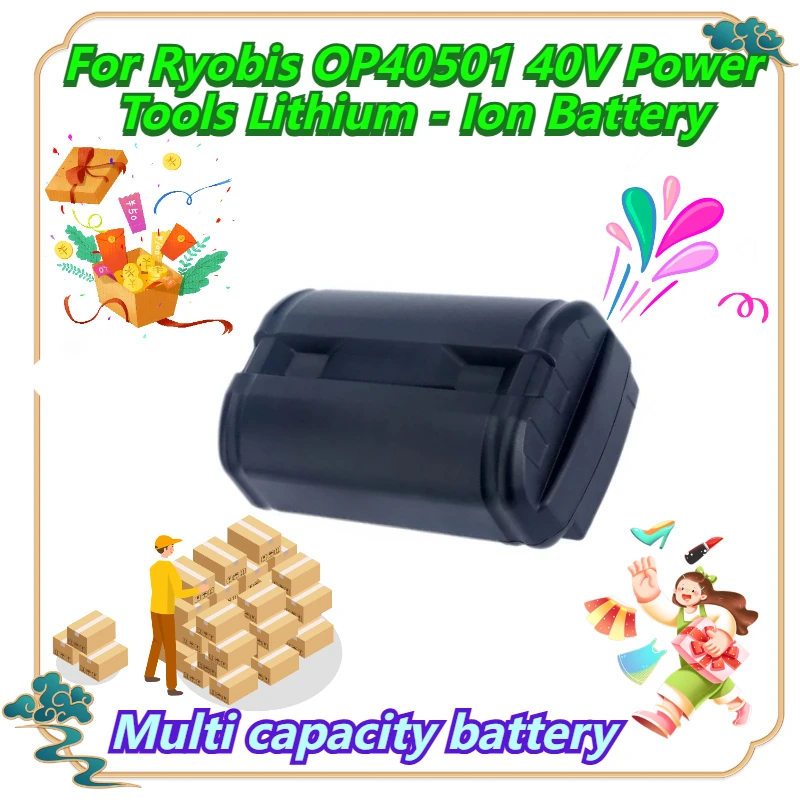 

Multi capacity battery For Ryobis OP40501 40V Power Tools Lithium - Ion Battery