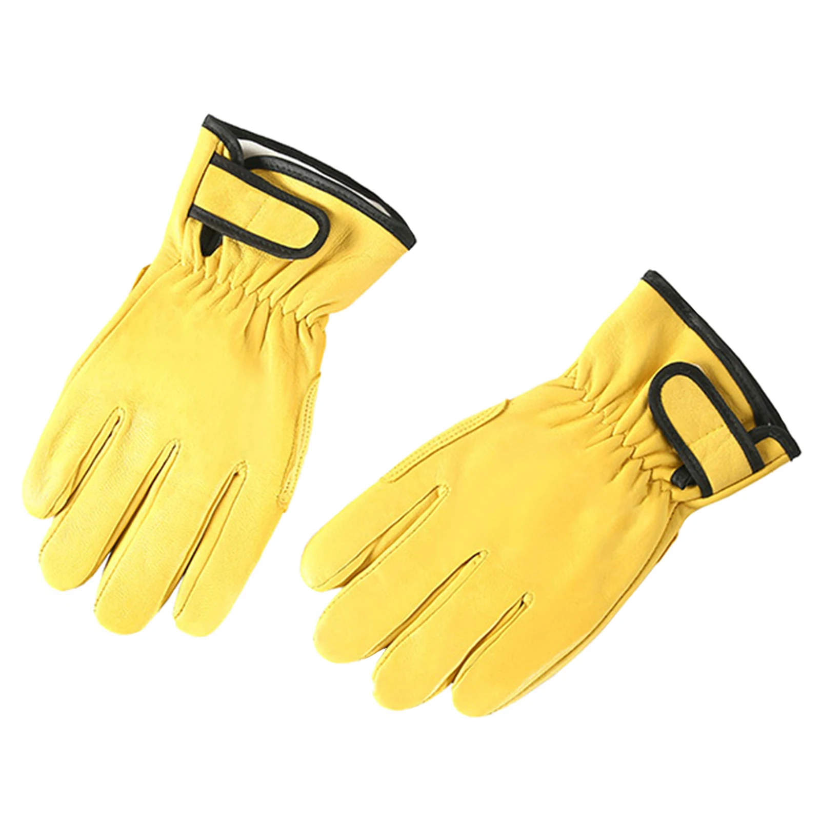 

1pair PU Leather Outdoor Wear Resistant Agriculture Safety Protective Men Women Multi-Purpose Work Gloves Comfortable Handling