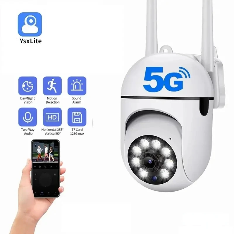 5G WiFi Surveillance Cameras IP Camera HD 1080P IR Full Color Night Vision Security Protection Motion CCTV Outdoor Camera