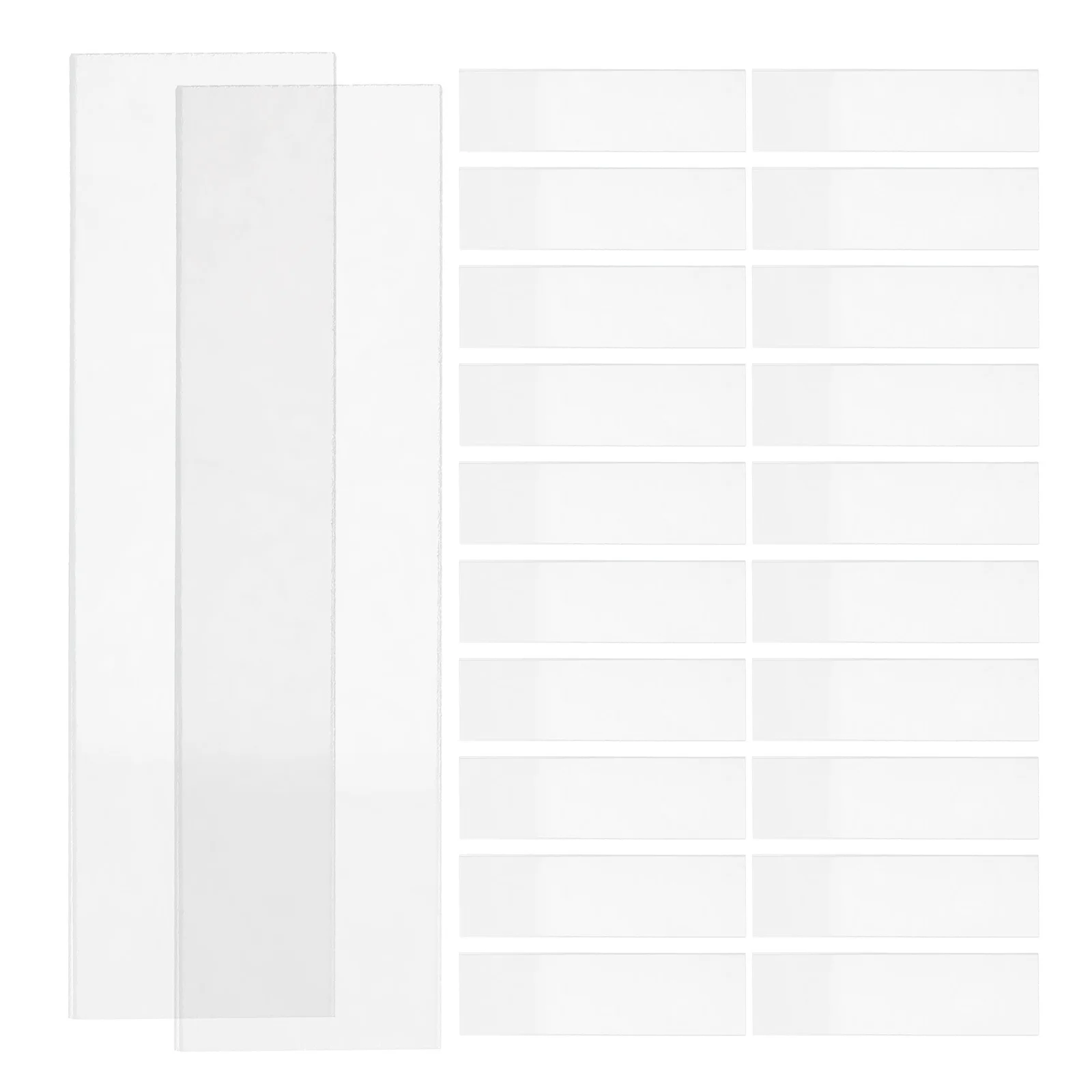 

50 Pcs Slide Microscope Slides Pre-cleaned Laboratory Glass Blank Experiment