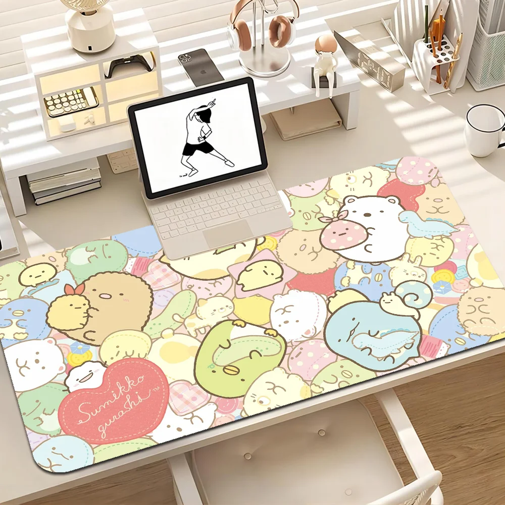 Japan anime sumikko gurashi Anti-Slip Table Mat Student Mousepad Gamer Computer Keyboard Pad Games Pad for PC Mouse Carpet