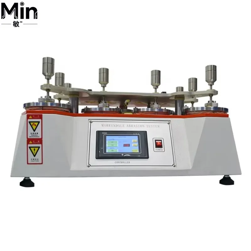 DS-412T8 D4966 8 Stations Textile Fabric Abrasion Tester Compliant with ISO 12947 Standard Fabric Testing Instrument