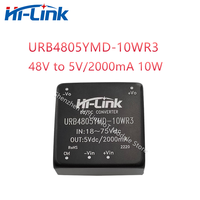 Hi-Link 48V to 5V 2A 10W DC DC Power Module URB4805YMD-10WR3 18-75V Input 1500Vdc Isolation DC to DC Mini Power Transformer